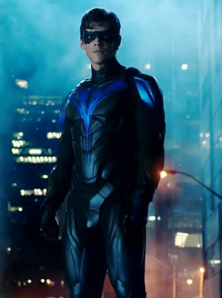 Titans Nightwing Cosplay Costume Jumpsuit Mask Zentai Suit Full Suit ...