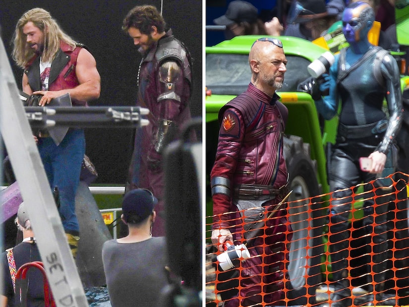 thor love and thunder set photos