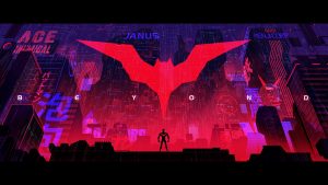 batman beyond animated concept art logo