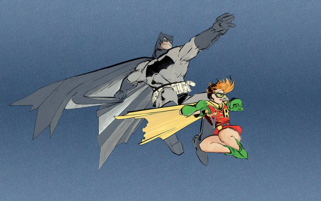 batman and robin from the dark knight returns comic